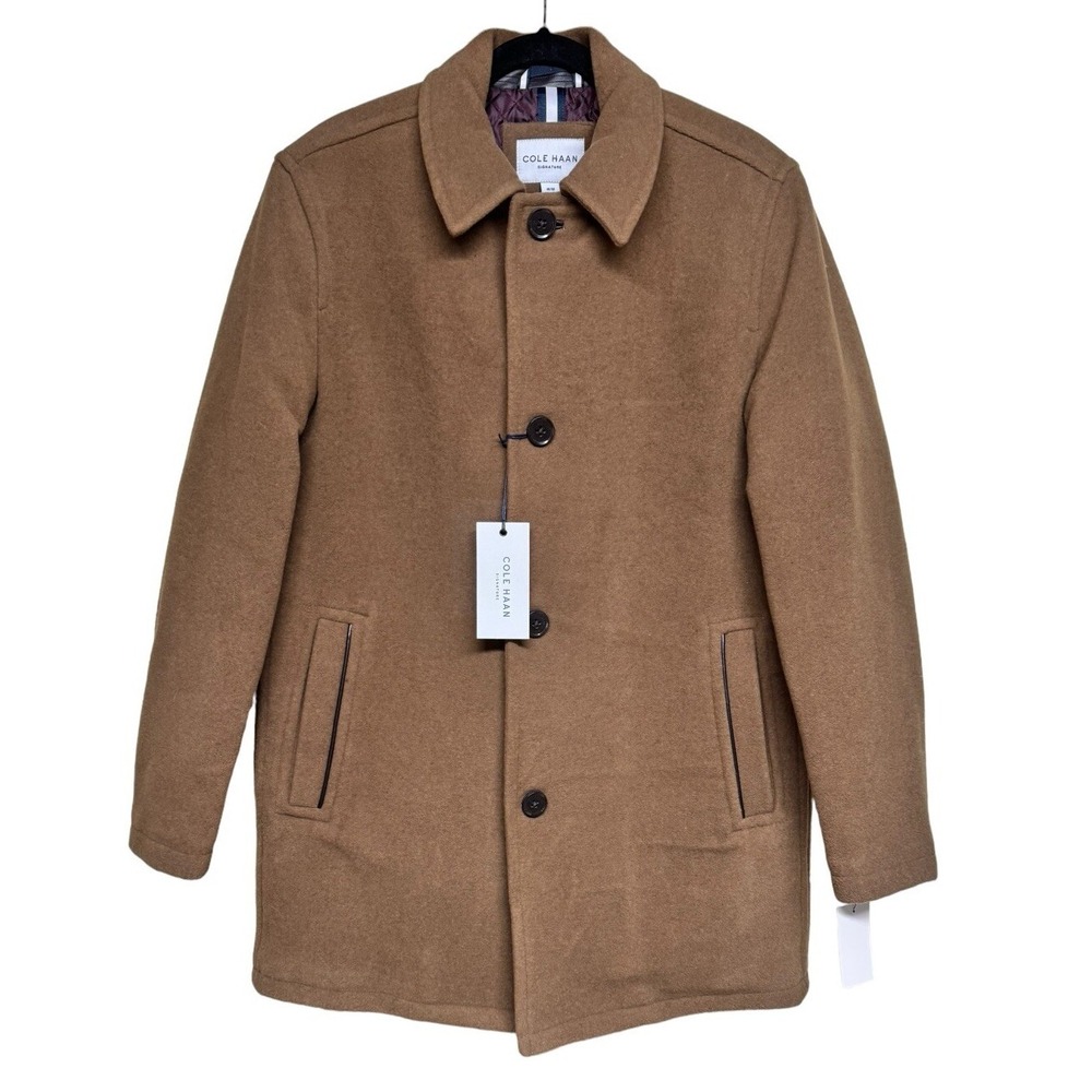 Cole Haan Signature Wool Plush Car‎ Coat Camel Men's Size Medium